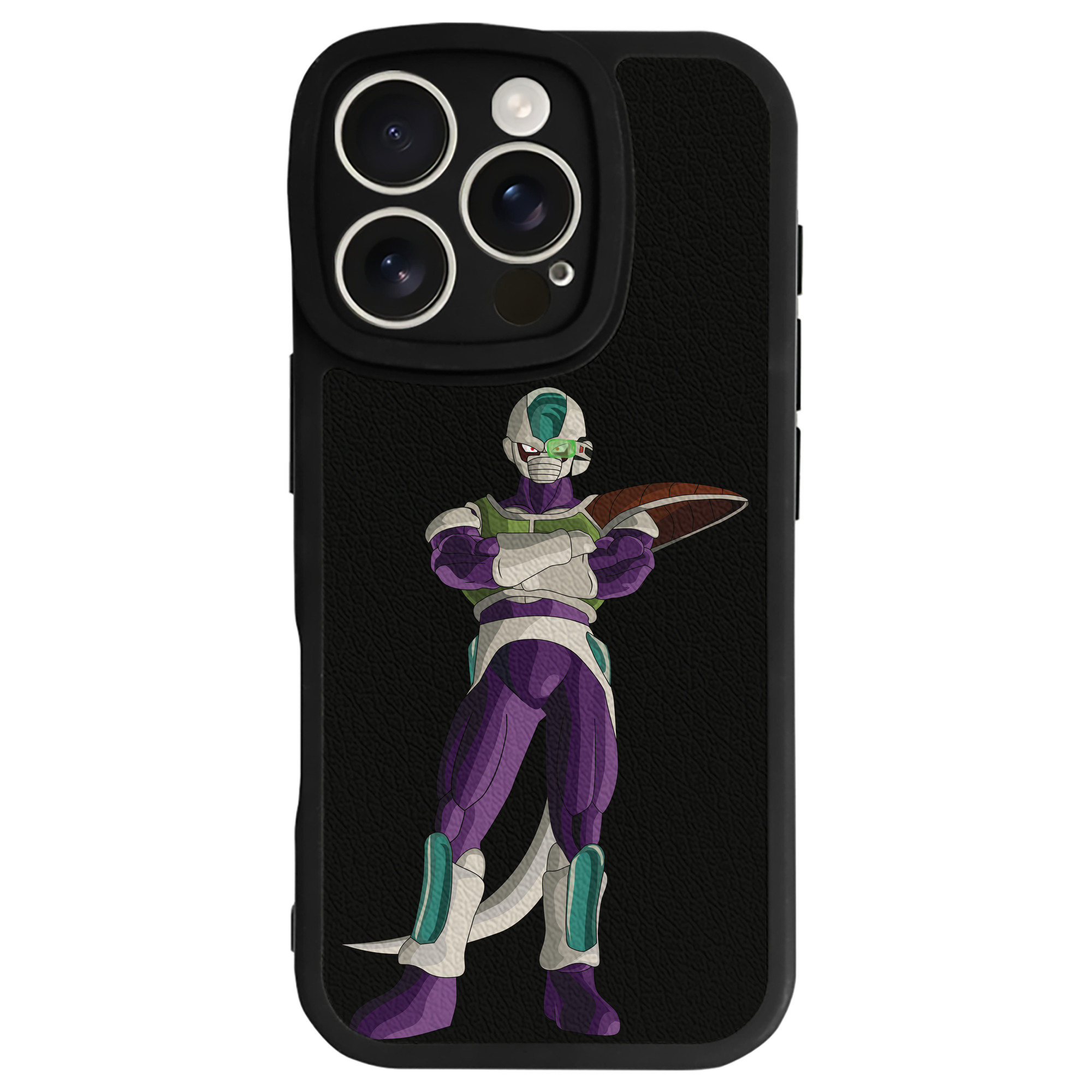 （画像用） ドラゴンボール フリーザ DRAGON BALL Frieza 【iPhone 16シリーズ対応】シリコンスマホケース（レザー調） 材質：シリコン